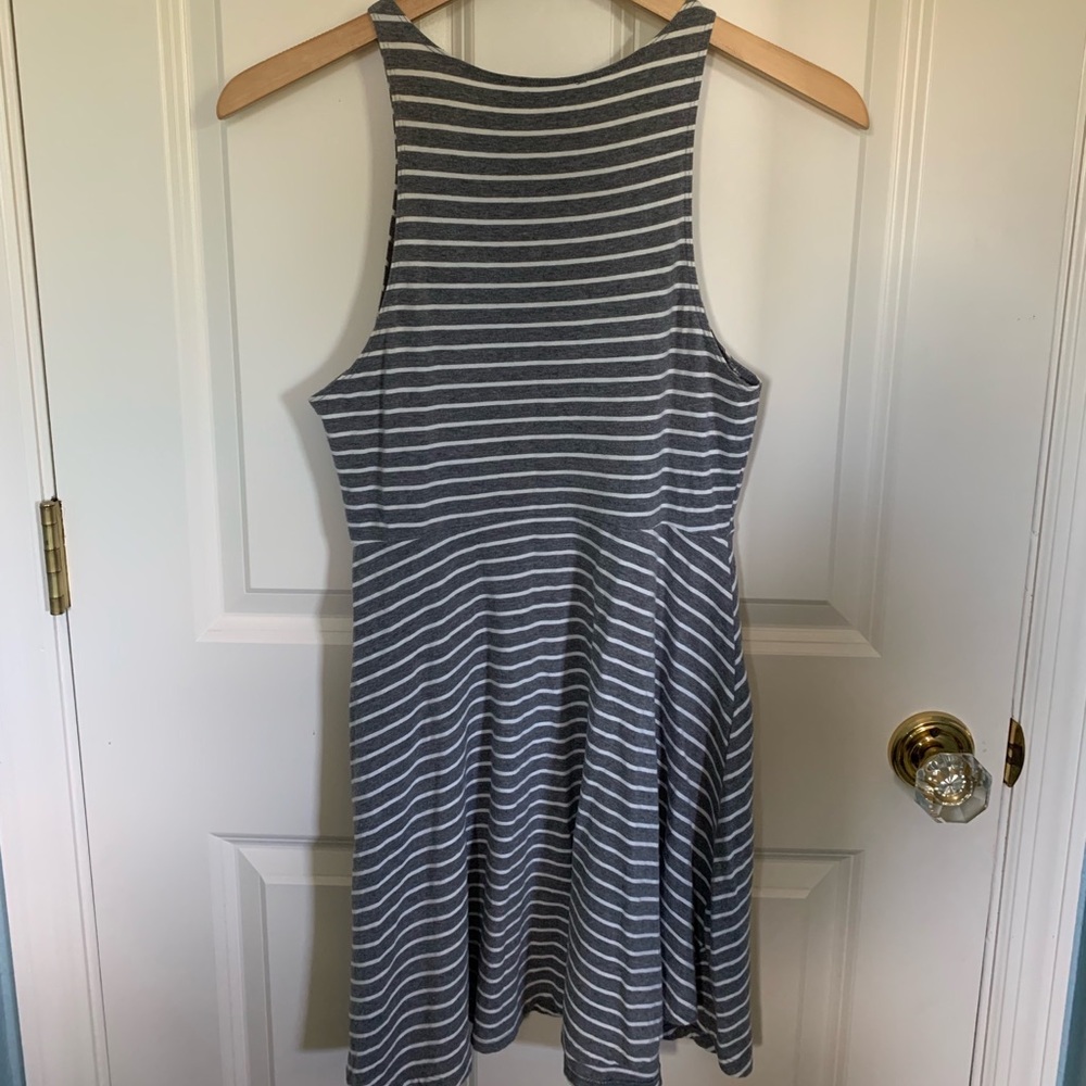 Striped Grey/White Sundress